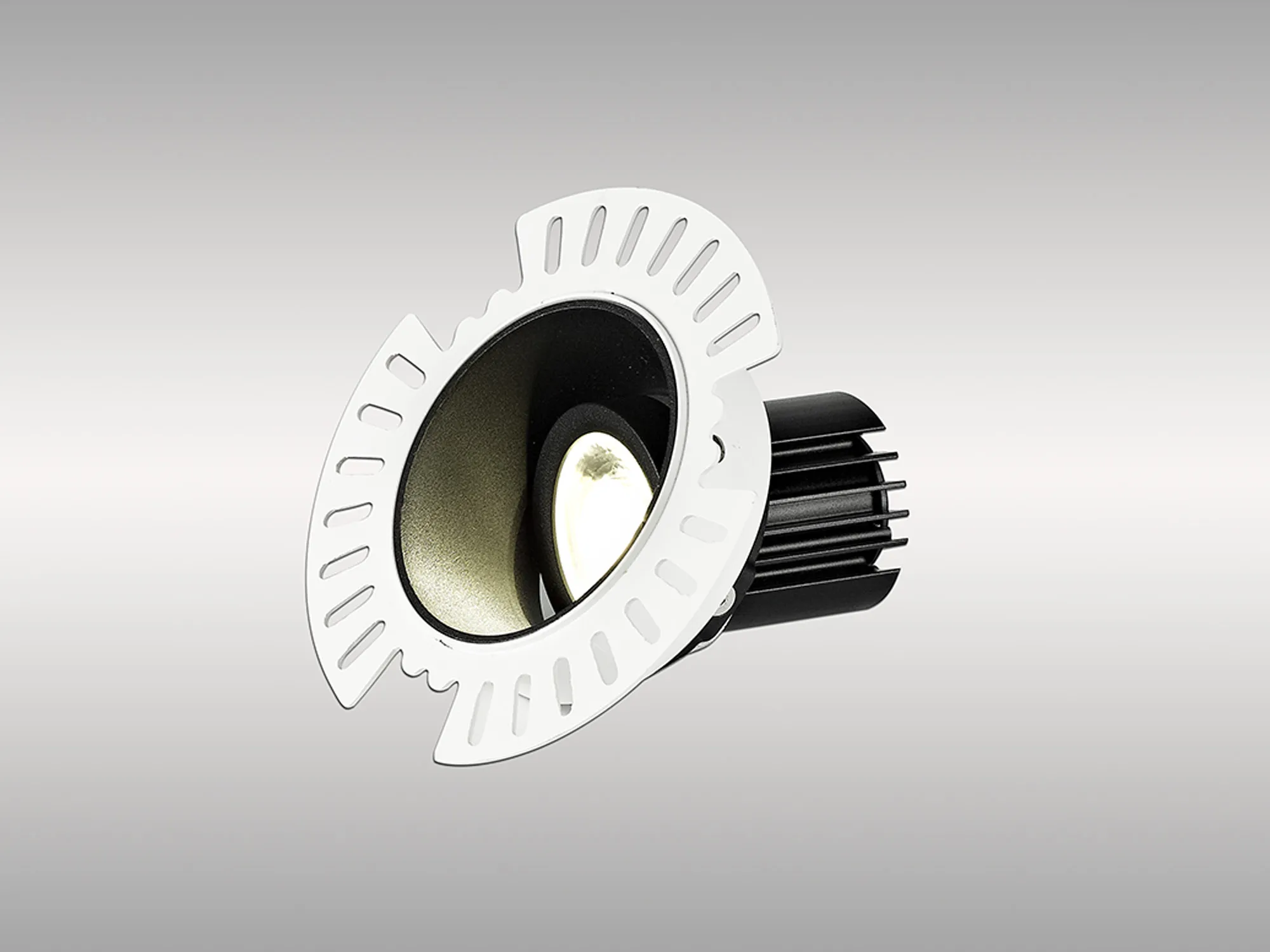 DM201800  Basy A 9 Tridonic Powered 9W 2700K 770lm 36° CRI>90 LED Engine, 250mA Black Fixed Recessed Spotlight, IP20